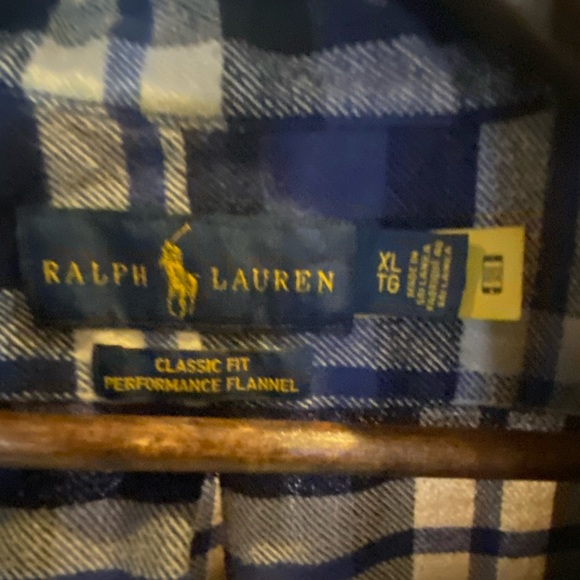 Ralph Lauren Blue Plaid XL - Picture 3 of 3